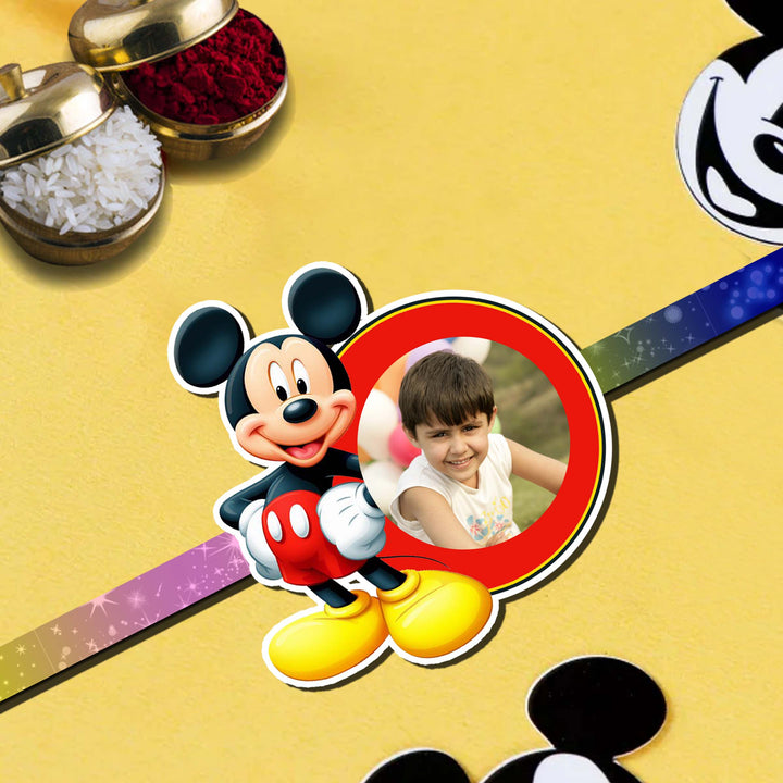 Mickey Mouse Rakhi, Kids Rakhi, Photo Rakhi Online in India | Zestpics