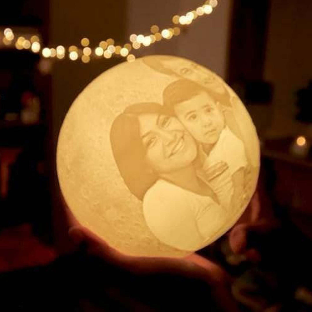 Moon Lamp, Photo Moon Lamp | Personalised Couple Moonlight Lamp - Zestpics
