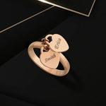 Name Engraved Ladies Ring