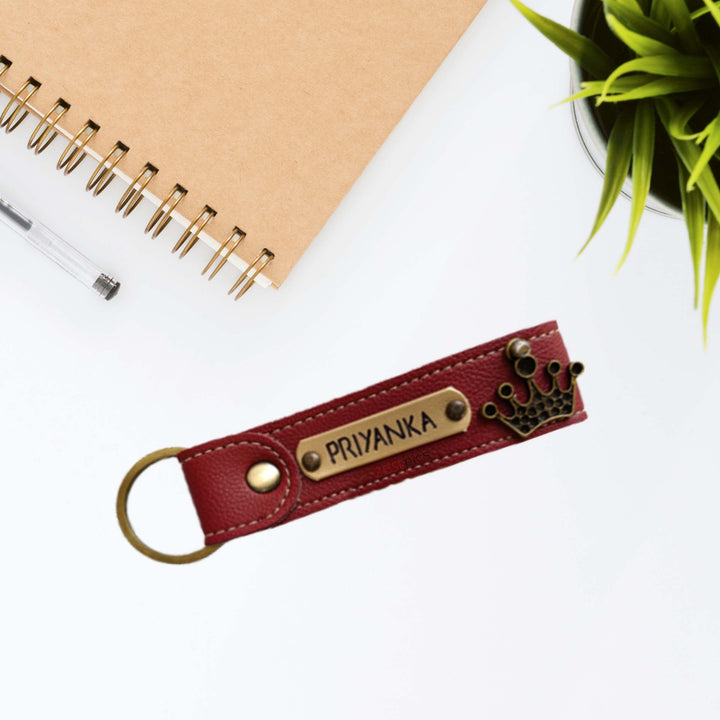 Buy Personalised Leather Name Keychain, Customised Keychains |Zestpics