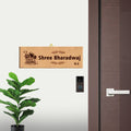 Buy Personalized Engraved Wooden Name Plate for Home Online in India