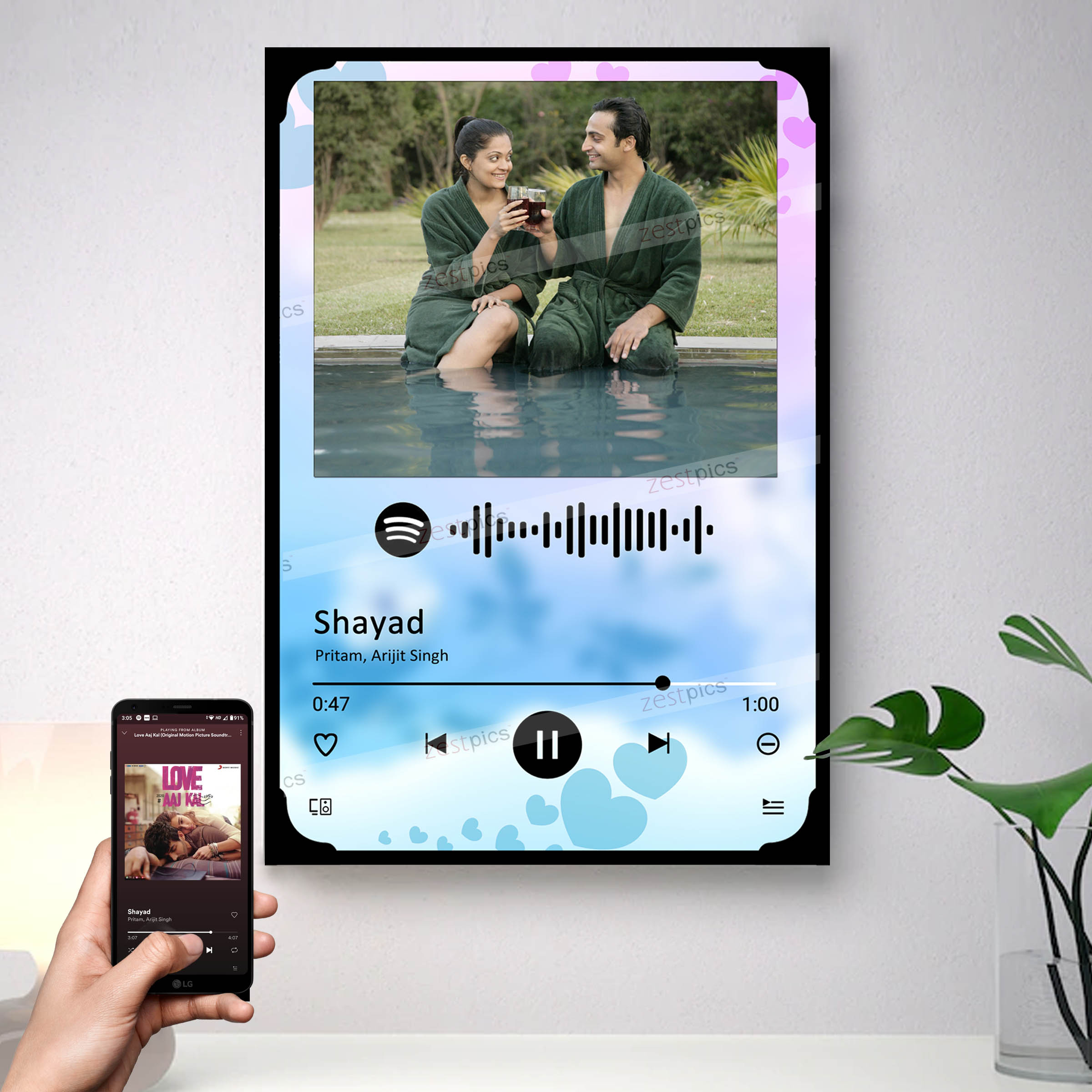 Buy Custom Spotify Frame, Spotify Photo Frame, Spotify Code Frame ...