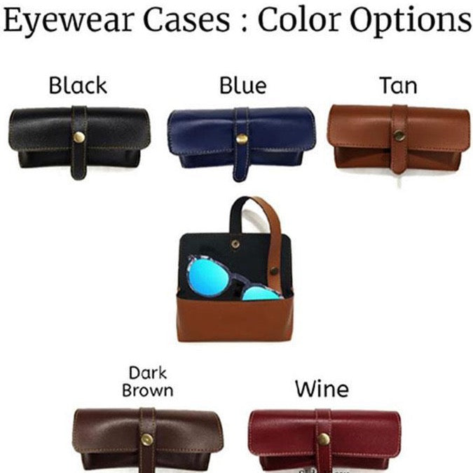 Glasses Case, Eyeglass Case, Eyewear Case, Leather Glasses Case |Zestpics