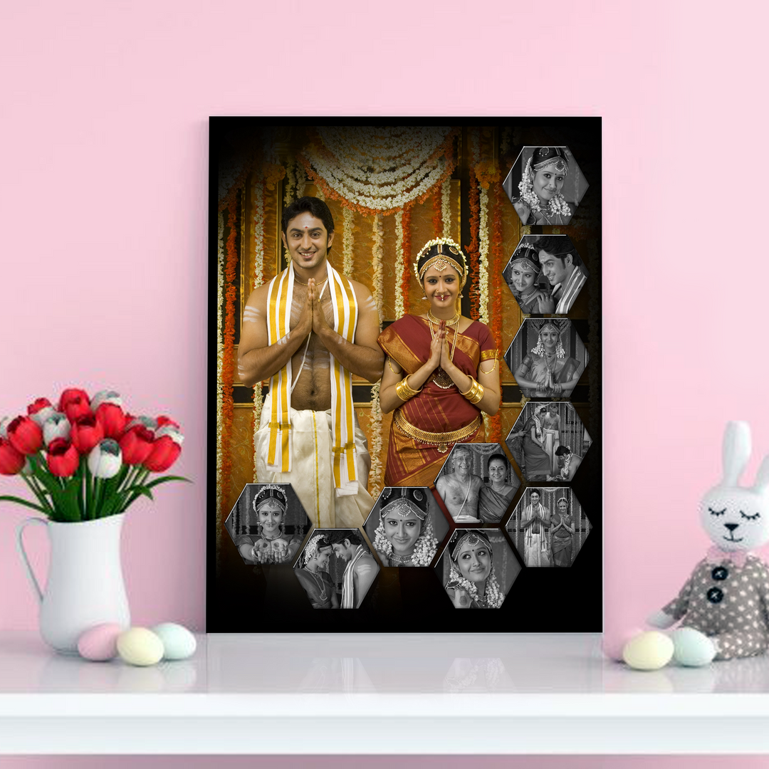 Wedding Photo Collage, Wedding Gifts, Personalized Wedding Gifts India