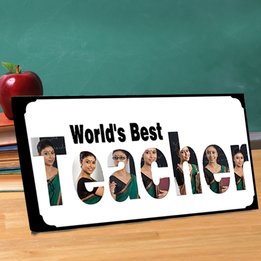 World's Best Teacher Photo Frame, Gifts for Teachers, Best Gifts for Teachers-Zestpics-Hyderabad, India