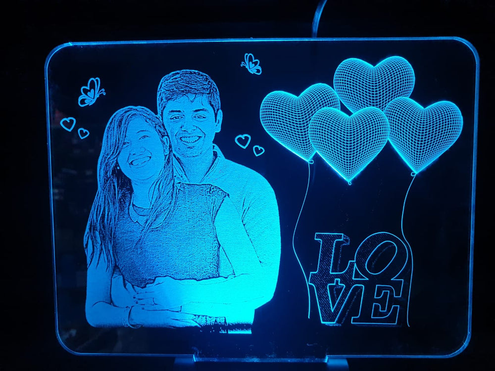 Acrylic Photo Frame, Led Photo Frame, Led Frame, 3D Illusion, Photo Lamp, Zestpics