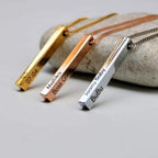 Bar Pendant | Buy Bar Pendant Necklace with Name online at Zestpics