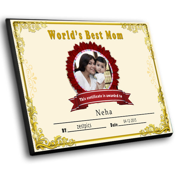 Best MOM Certificate-Premium Laminations-Zestpics