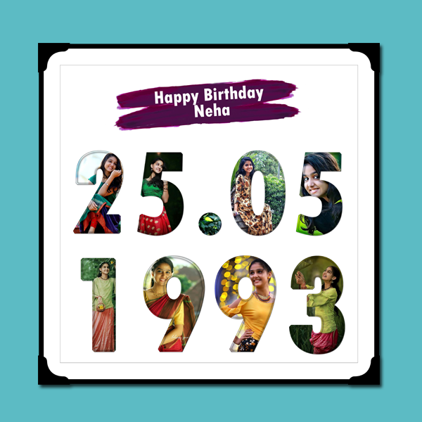 Frame the Date | Frame the Anniversary, Birthday, Marriage Date with Photos