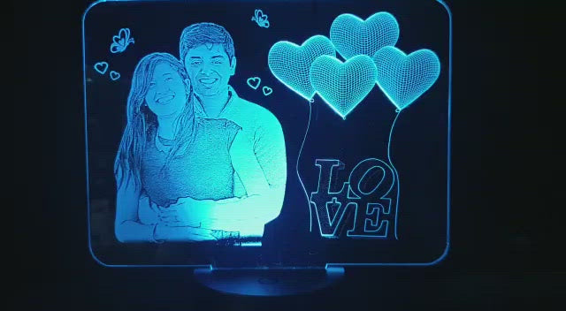 Acrylic Photo Frame, Led Photo Frame, Led Frame, 3D Illusion, Photo Lamp, Zestpics