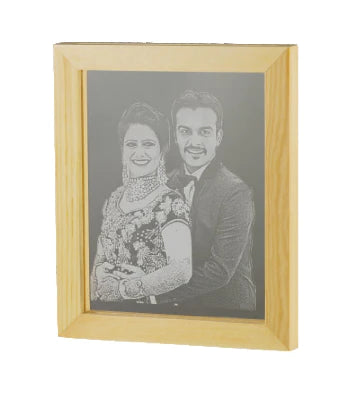 Marriage Gifts | Photo Led Frame | Laser Engraved LED Frame | Zestpics