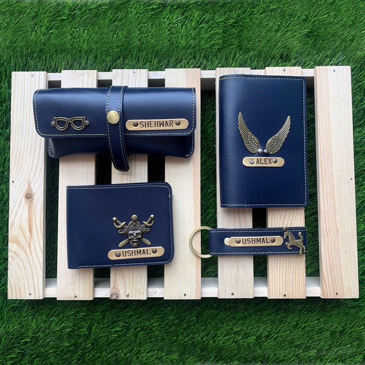 Mens Gift, Birthday Gift for Husband | Personalised Wallet, Passport Cover Gift Combo | Zestpics