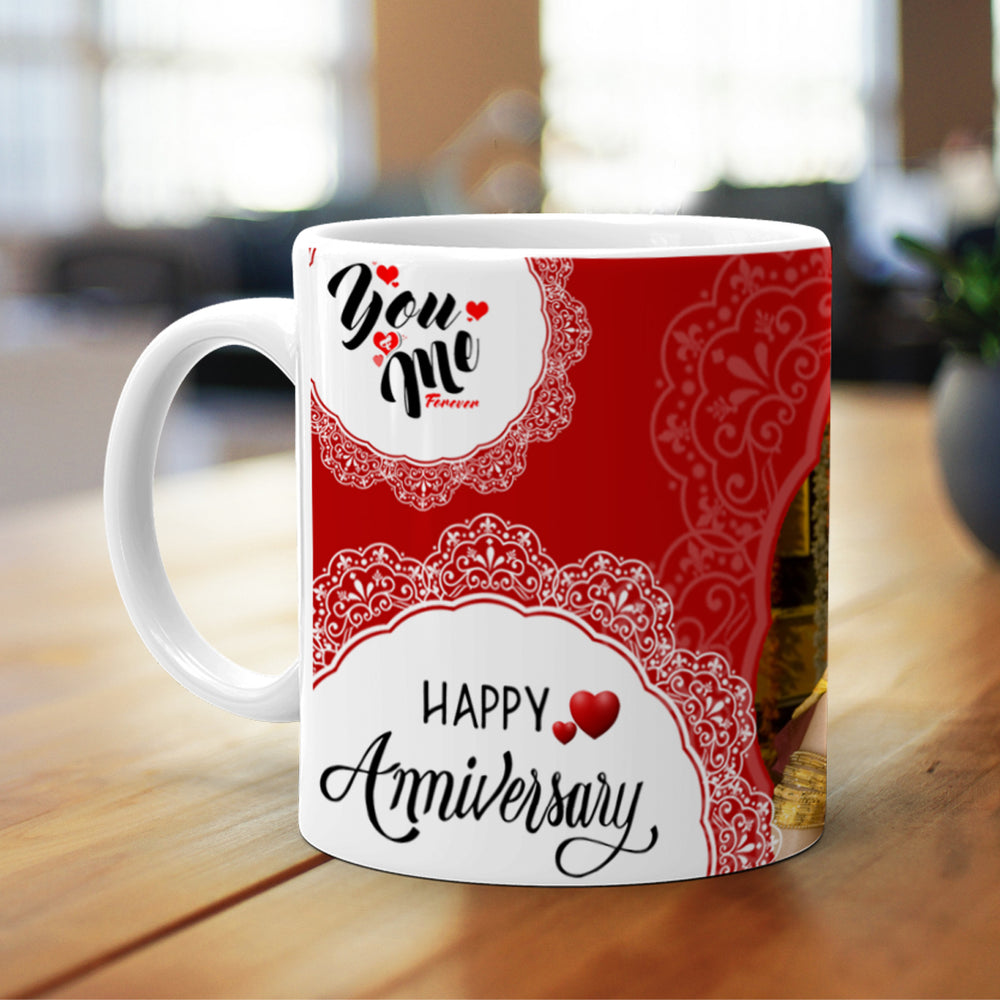 Happy Anniversary Motto Mug | Anniversary Mug | Zestpics