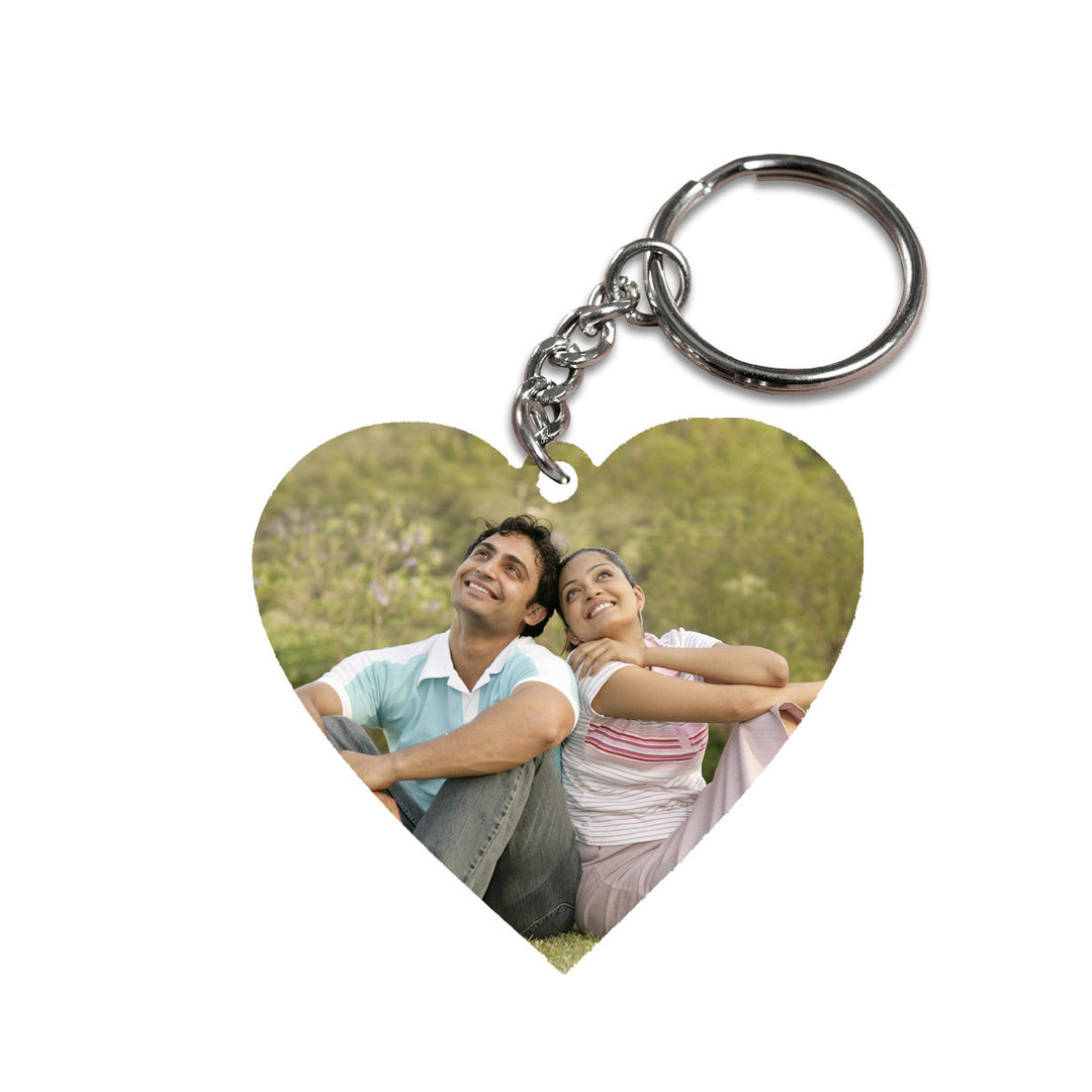 Photo Heart Keychain, Personalized Keychains, Custom Keychains  Online, Valentine' Day Gifts, Zestpics, Hyderabad, India