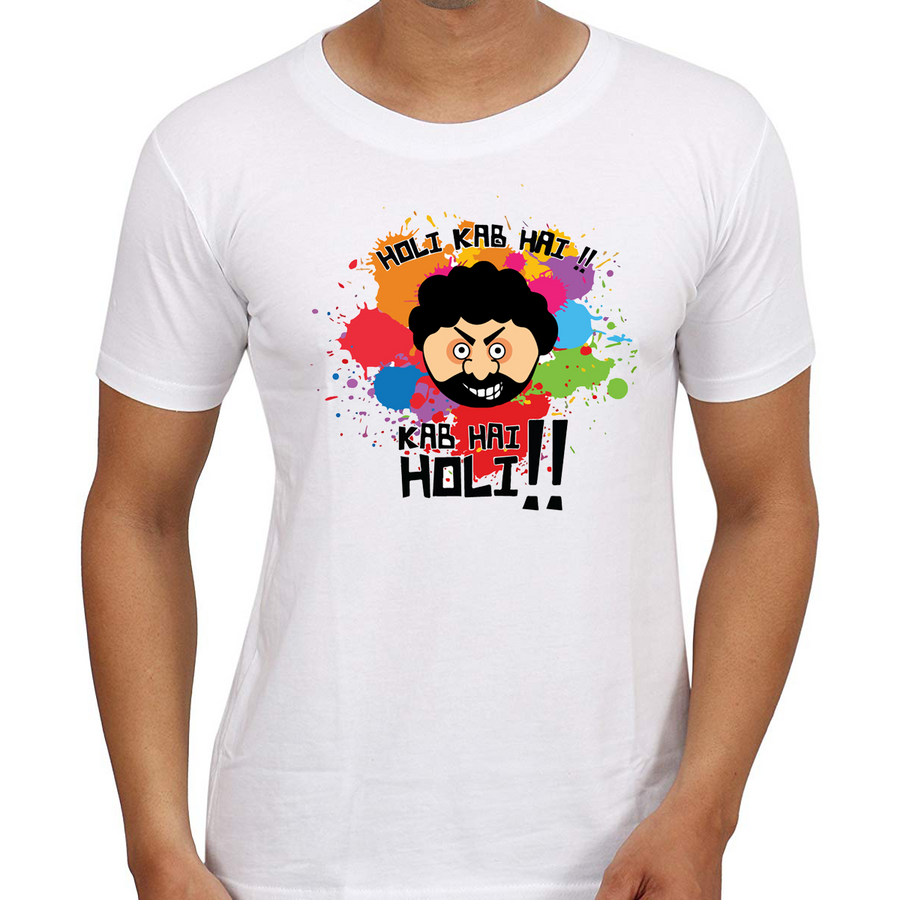 Holi TShirts Online - Buy Holi T Shirts online in India at Zestpics