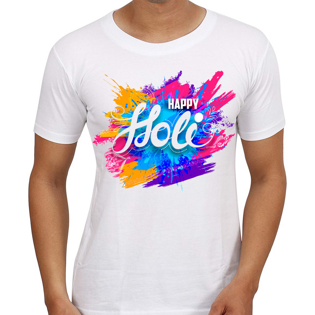 Holi T Shirts - Buy Holi T Shirts online in India at Zestpics