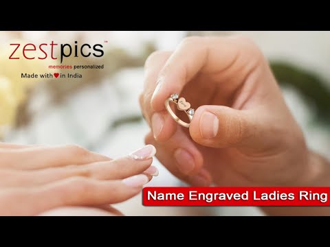 One and Only Name Engraved Gold Band