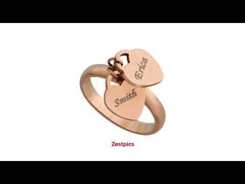 Name Engraved Ladies Ring