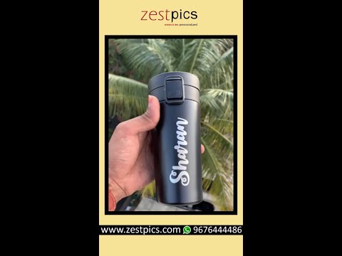 Travel Mug,  Personalised Travel Mugs, Black Mug, Coffee Mug with Lid | Zestpics