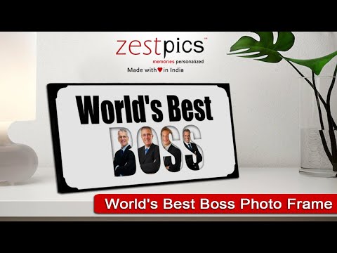 World's Best Boss Photo Frame