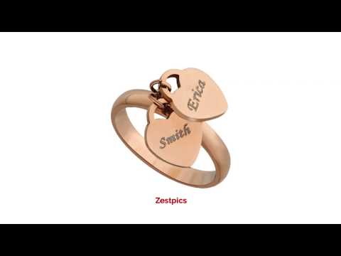 Name Engraved Ladies Ring
