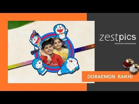 Doraemon Rakhi, Kids Rakhi, Photo Rakhi Online in India | Zestpics