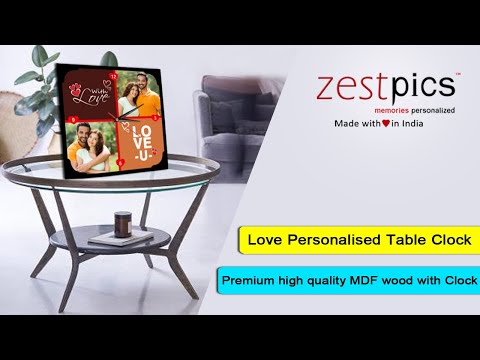 Love Personalised Table Clock