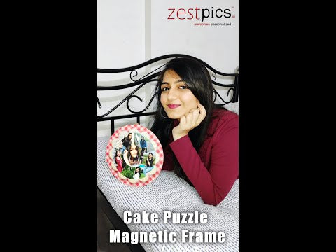 Cake Puzzle Magnetic Frame