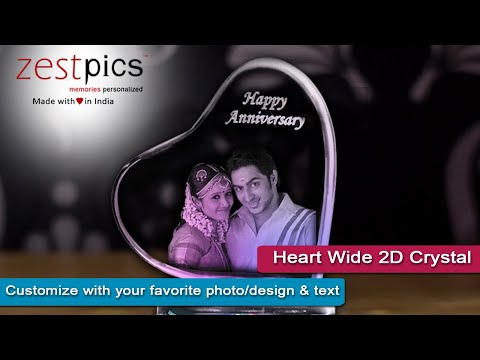 Personalized Photo Heart Engraved Crystals for Anniversary, Wedding Gifts | ZestpicsPersonalized Photo Heart Engraved Crystals for Anniversary, Wedding Gifts