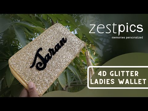 4D Glitter Ladies Wallet