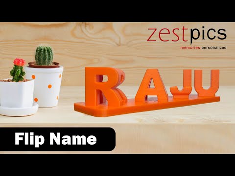 Buy Flip Name, 3D Flip Name Keychains Online in India | Zestpics