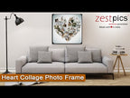 Heart Collage Photo Frame, Heart Collage, Valentine Day Photo Frame|Zestpics