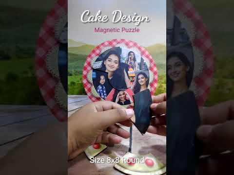 Cake Puzzle Magnetic Frame