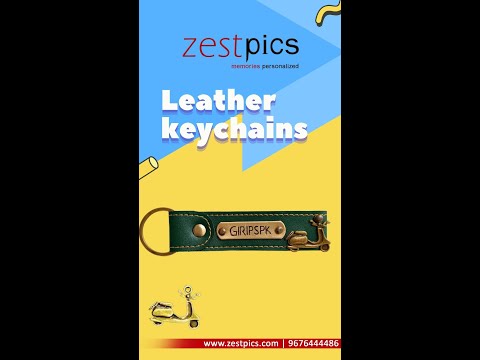 Buy Personalised Leather Name Keychain, Customised Keychains |Zestpics
