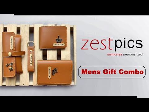 Mens Gift, Birthday Gift for Husband | Personalised Wallet, Passport Cover Gift Combo