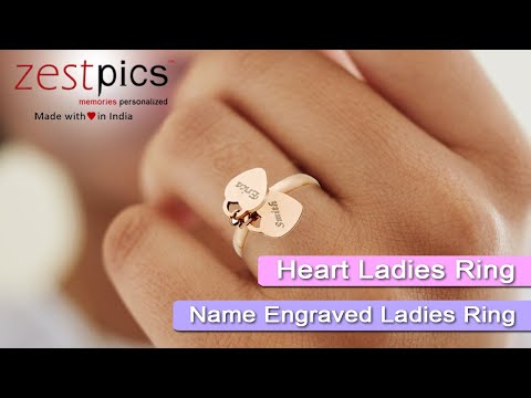 Name Engraved Ladies Ring