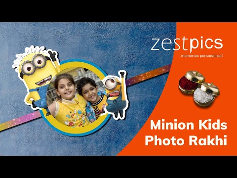 Minion Rakhi, Kids Rakhi, Photo Rakhi Online in India | Zestpics