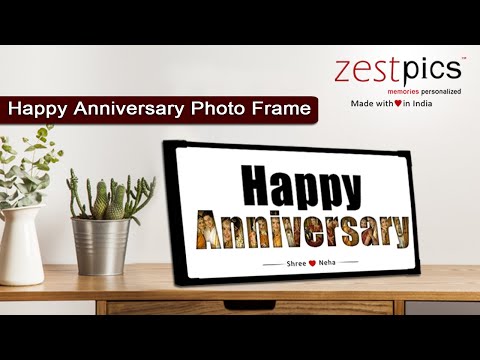 Happy Anniversary Photo Frame