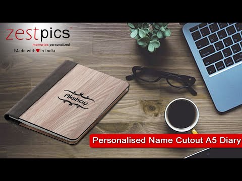 Personalised Name Cutout A5 Diary
