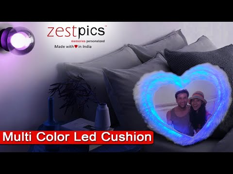 Multi Color Led Cushion with Remote