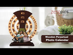 Wooden Perpetual Photo Calendar | Personalised Calendar | Zestpics