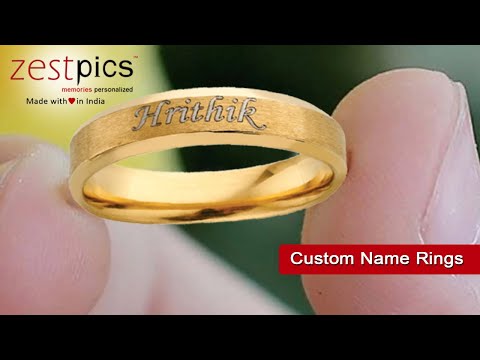 Name Rings for Men | Name Ring Design Online at Zestpics