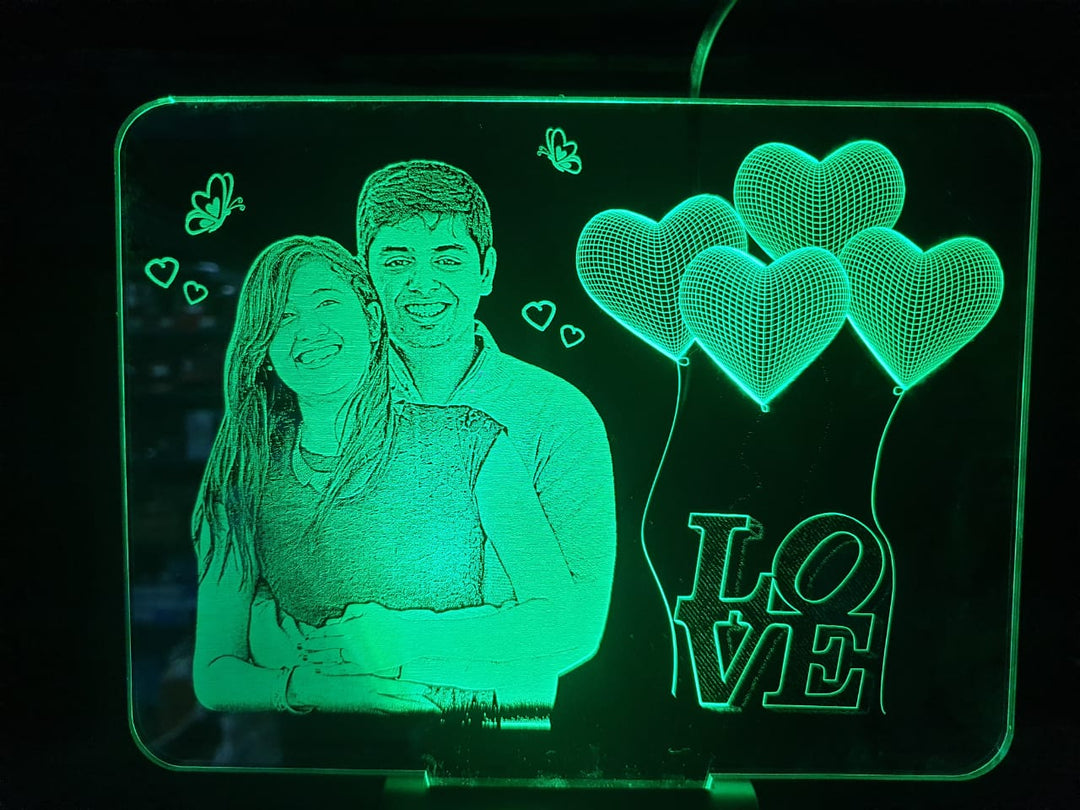 Acrylic Photo Frame, Led Photo Frame, Led Frame, 3D Illusion, Photo Lamp, Zestpics