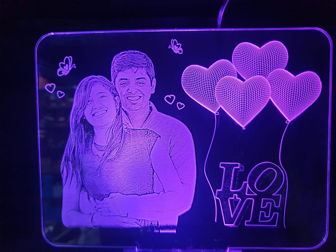 Acrylic Photo Frame, Led Photo Frame, Led Frame, 3D Illusion, Photo Lamp, Zestpics