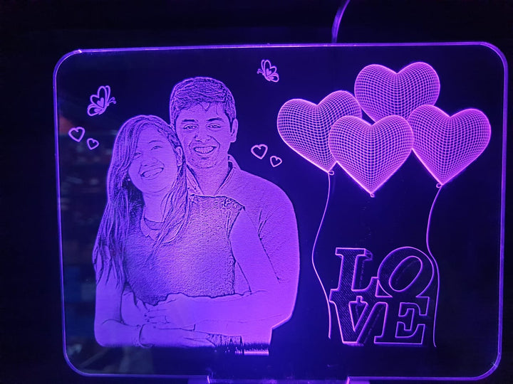 Acrylic Photo Frame, Led Photo Frame, Led Frame, 3D Illusion, Photo Lamp, Zestpics