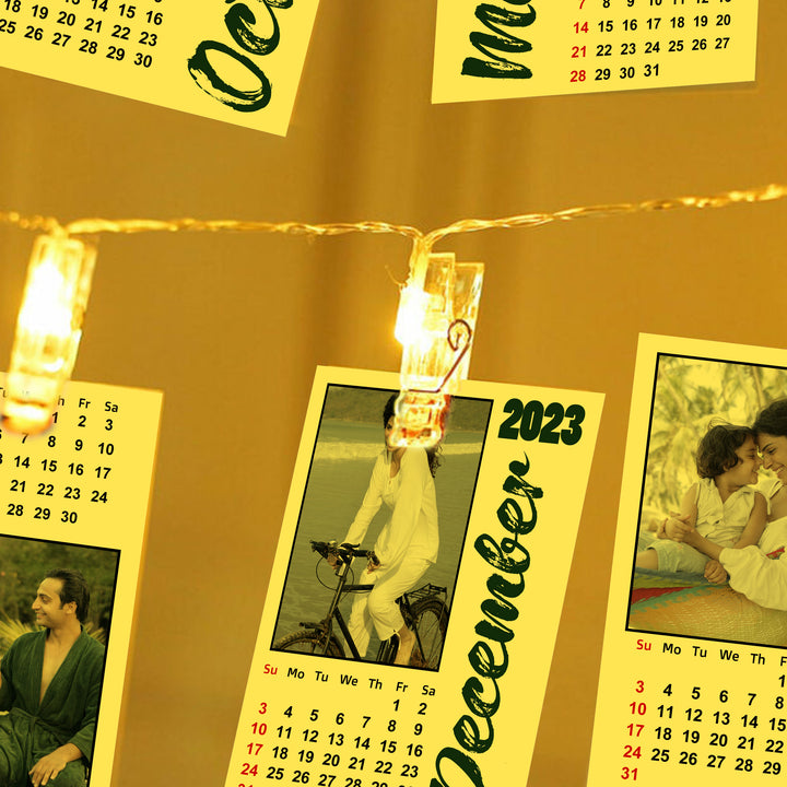 LED Photo Calendar 2023 - Personalized Photo Calendar Printing Online at Zestpics