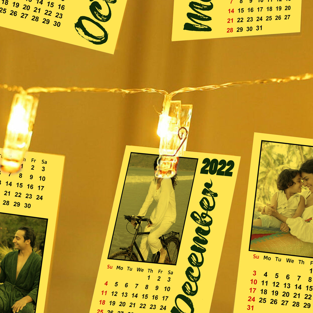 LED Photo Calendar 2022 - Personalized Photo Calendar Printing Online at Zestpics